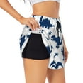 thumbnail image 1 of Fotbe Cute Cartoon Dinosaurs Womens High Waist Running Shorts Athletic Workout Quick Dry Shorts for Women with Pockets Gym Yoga Summer Shorts-X-Large, 1 of 9