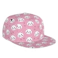 thumbnail image 1 of Fotbe Cute Cat Flat Bill Visor Cap Classic Snapback Hat Polyester Foam Trucker Hat Trucker Cap Adjustable Baseball Cap, 1 of 9
