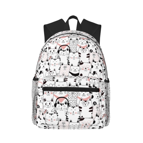 Fotbe Cute Cat Lightweight Casual Laptop Backpack for Men and Women, Daily use Waterproof backpack, Backpack for College