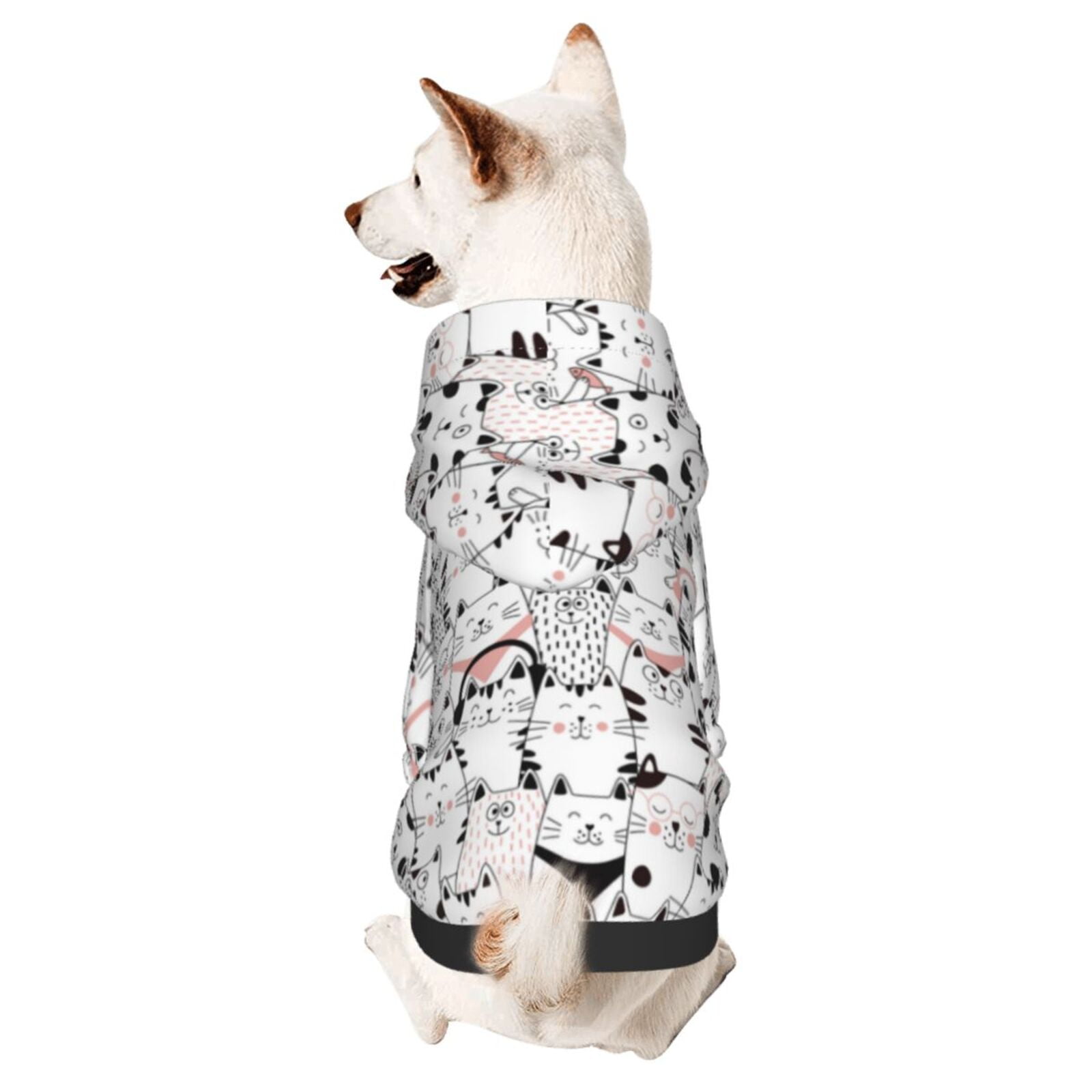 Dalmatian Print Dog Costume, Cute Animal Spotted Dog Print Winter Clothes Sweater Halloween Role Play Costume With Pocket Pet Winter Hoodie Medium Dalmatian Print Dog Costume, Cute Animal Spotted Dog Print Winter Clothes Sweater Halloween Role Play Costume With Pocket Pet Winter Hoodie Medium