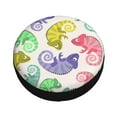 thumbnail image 1 of Fotbe Cute Chameleons Spare Tire Cover Thickening Universal Fit for Jeep, Trailer, RV, SUV, Truck, Tough Tire Wheel Soft Cover-15 inch, 1 of 9