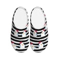thumbnail image 1 of Fotbe Cute Chicken Pattern Women's Fuzzy Curly Fur Memory Foam Loafer Slippers Indoor Outdoor Slippers Winter Home Shoes-35/36, 1 of 7