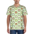 thumbnail image 1 of Fotbe Cute Chubby Frog Baseball Jersey Shirt for Men and Women, Casual Short Sleeves Button Down T-Shirt-3X-Large, 1 of 9