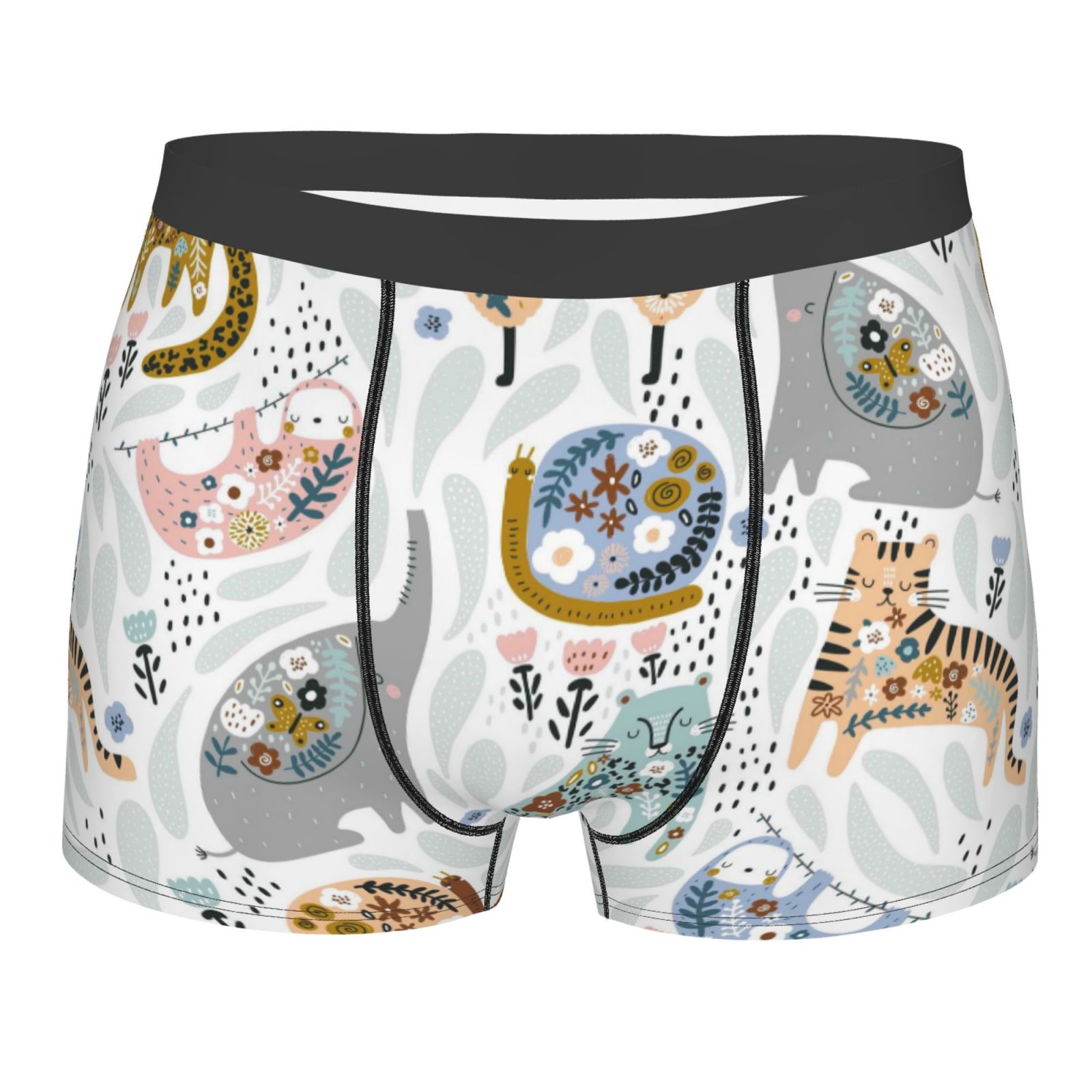 Fotbe Cute Colorful Animal Men’s Total Support Pouch Boxer Briefs, X ...