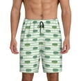 thumbnail image 1 of Fotbe Cute Crocodile Pajama Shorts for Men, Men's Pajama Bottoms, Sleepwear,Short Pajama Pants-Small, 1 of 9