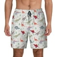 thumbnail image 1 of Fotbe Cute Dinosaur Men’s Swim Trunks Quick Dry Swim Shorts Board Shorts with Mesh Lining-3X-Large, 1 of 9