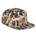 thumbnail image 1 of Fotbe Cute Dog Flat Bill Visor Cap Classic Snapback Hat Polyester Foam Trucker Hat Trucker Cap Adjustable Baseball Cap, 1 of 9