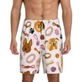 thumbnail image 1 of Fotbe Cute Dog Pajama Shorts for Men, Men's Pajama Bottoms, Sleepwear,Short Pajama Pants-Large, 1 of 9