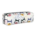 thumbnail image 1 of Fotbe Cute Dog Pattern Leather Pencil Case, Pencil Pouch with Durable Zipper, Compact and Stylish Organizer for Stationery, Art Supplies, Travel Essentials, 1 of 7