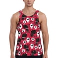 thumbnail image 1 of Fotbe Cute Dog Pattern Men's Quick Dry Workout Tank Top Gym Muscle Tee Fitness Bodybuilding Sleeveless T Shirt Breathable Workout Shirt-3X-Large, 1 of 9