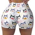 thumbnail image 1 of Fotbe Cute Dog Seamless Shorts, Womens Workout Shorts High Waist Stretch Booty Short for Gym/Yoga/Running/Biking-Medium, 1 of 9