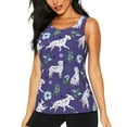 thumbnail image 1 of Fotbe Cute Dog Womens Loose Fit Casual Flowy Slim-Fit Tank Tops Athletic Round Neck Trendy Sleeveless Summer Tops for Gym and Yoga-Small, 1 of 9