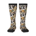 thumbnail image 1 of Fotbe Cute Dog print Women's Men's Novelty Crew Socks Cotton Socks Knee High Socks for Walking,Running,Nurses,Pregnancy, 1 of 9