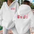 thumbnail image 1 of And Winter Fashion Ice Beverage Printed Women's Hooded Sweatshirt Without Pockets Sweatshirts for Women Hoodie Pullover Womens Zip Sweatshirts And Hoodies Lightweight Sweatshirts for Women Sweatshirt, 1 of 4