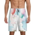 thumbnail image 1 of Fotbe Cute Elephant Pajama Shorts for Men, Men's Pajama Bottoms, Sleepwear,Short Pajama Pants-Medium, 1 of 9