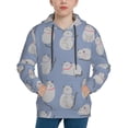 thumbnail image 1 of Fotbe Cute Fat Cat Pattern Youth Pullover Hooded Sweatshirt, Boys Hoodie, Kangaroo Pocket Hoodie for Kids Girls -Small, 1 of 6