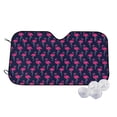 thumbnail image 1 of Fotbe Cute Flamingo Car Windshield Sunshade | Sun Visor Protector Front Window Shade, Keeps Out UV Rays, Keeps Your Vehicle Cool-Small, 1 of 7