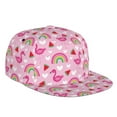 thumbnail image 1 of Fotbe Cute Flamingo Flat Bill Visor Cap Classic Snapback Hat Polyester Foam Trucker Hat Trucker Cap Adjustable Baseball Cap, 1 of 9