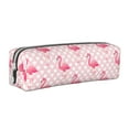 thumbnail image 1 of Fotbe Cute Flamingo with Heart Pattern Leather Pencil Case, Pencil Pouch with Durable Zipper, Compact and Stylish Organizer for Stationery, Art Supplies, Travel Essentials, 1 of 7