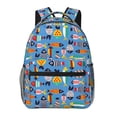 thumbnail image 1 of Fotbe Cute Flat Fish Pattern Casual Backpack for School, Travel, and Outdoor Activities - Durable, Lightweight, and Comfortable, 1 of 5