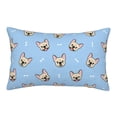 thumbnail image 1 of Fotbe Cute French Bulldog Pillow Cases - Envelope Closure - Luxury, Extra Soft, Cooling Pillow Covers - Wrinkle, Fade, Stain Resistant-14"x20", 1 of 9