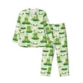 thumbnail image 1 of Fotbe Cute Frog1 Pattern Long Sleeve Pajama Set for Men,Sleepwear Set,2-piece Loungewear Set,Soft PJs Comfy Nightwear with Pockets-Large, 1 of 7