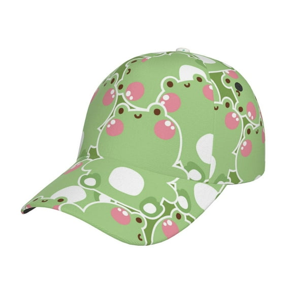 Fotbe Cute Frog2 Baseball Cap, Cute Frog2 Print Dad Hat,Outdoor Hat,Adjustable Sports Cap, Perfect For Activities