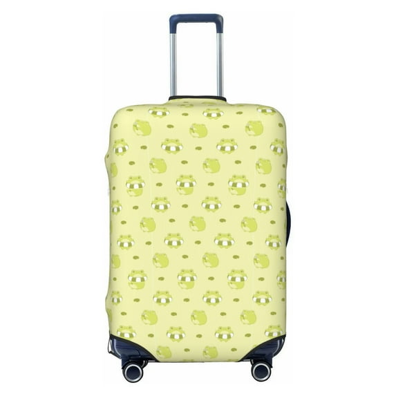 Fotbe Cute Frog3 Luggage Cover Protector,Suitcase Protector,Scratch and Dirt Resistant,Fits 18-32 Inch Luggage-Small