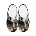 thumbnail image 1 of Fotbe Cute Goat Baby Pattern Women's Fuzzy Curly Fur Memory Foam Loafer Slippers Indoor Outdoor Slippers Winter Home Shoes-44/45, 1 of 7