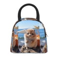 thumbnail image 1 of Fotbe Cute Guinea Pig Sea Pattern Lunch Bag, Insulated Lunch Box, Small Leakproof Cooler Food Lunch Containers Reusable High Capacity Lunch Tote Bags for Work, Travel, Outdoor, 1 of 1