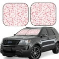 thumbnail image 1 of Fotbe Cute Hand Drawn Hearts 2-Piece Car Windshield Sun Shade | Sun Blocker for Car Windshield | Foldable Automotive Interior Accessories for Sun Protection-Medium, 1 of 7
