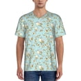 thumbnail image 1 of Fotbe Cute Honeybees Baseball Jersey Shirt for Men and Women, Casual Short Sleeves Button Down T-Shirt-4X-Large, 1 of 9