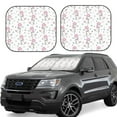 thumbnail image 1 of Fotbe Cute Poodle Dog 2-Piece Car Windshield Sun Shade | Sun Blocker for Car Windshield | Foldable Automotive Interior Accessories for Sun Protection-Small, 1 of 7