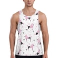 thumbnail image 1 of Fotbe Cute Poodle Dog Pattern Men's Quick Dry Workout Tank Top Gym Muscle Tee Fitness Bodybuilding Sleeveless T Shirt Breathable Workout Shirt-Small, 1 of 9