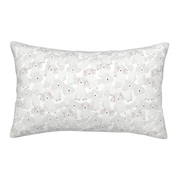 Fotbe Cute Poodle Dog Pillow Cases - Envelope Closure - Luxury, Extra Soft, Cooling Pillow Covers - Wrinkle, Fade, Stain Resistant-14"x20"