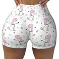 thumbnail image 1 of Fotbe Cute Poodle Dog Seamless Shorts, Womens Workout Shorts High Waist Stretch Booty Short for Gym/Yoga/Running/Biking-Large, 1 of 9