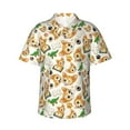 thumbnail image 1 of Fotbe Cute Puppy Hawaiian Shirt for Men Unisex Summer Beach Casual Short Sleeve Cotton Linen Button Down Shirts-3X-Large, 1 of 9