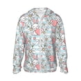thumbnail image 1 of Fotbe Cute Rabbit And Heart Men's Women's UPF 50+ Sun Protection Jacket Hooded Cooling Shirt with Pockets Hiking Outdoor Performance-Small, 1 of 8