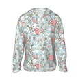 thumbnail image 1 of Fotbe Cute Rabbit And Heart Men's Women's UPF 50+ Sun Protection Jacket Hooded Cooling Shirt with Pockets Hiking Outdoor Performance-XX-Large, 1 of 9