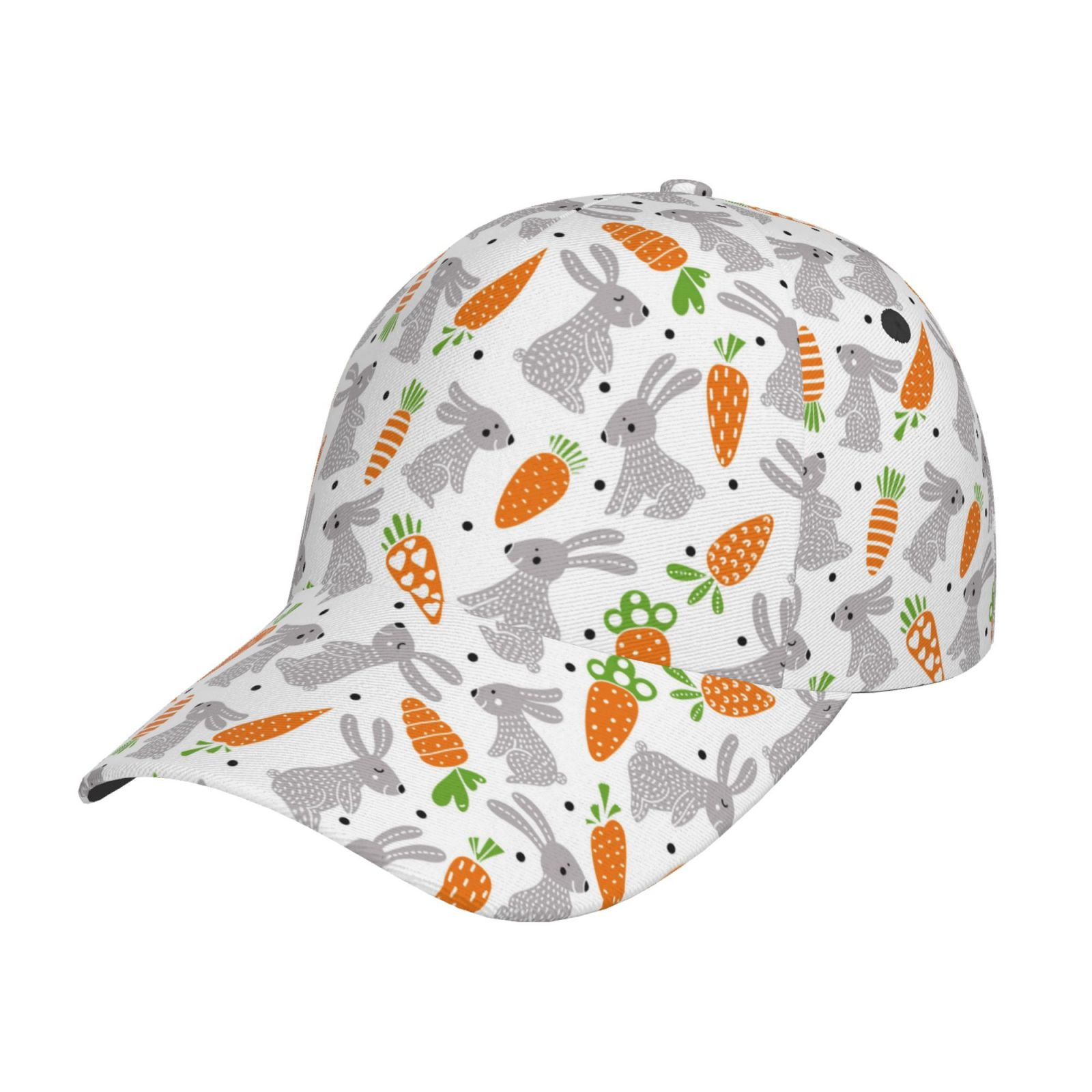 Fotbe Cute Rabbit Classic Baseball Cap, Adjustable Snapback Hats