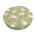 thumbnail image 1 of Fotbe Cute Rabbit And Flower Stool Covers Round,Waterproof Round Bar Stool Covers Bar Chair Covers Washable Stool Cushion Slipcover for 12-14 Inch Chair-12 inch, 1 of 7
