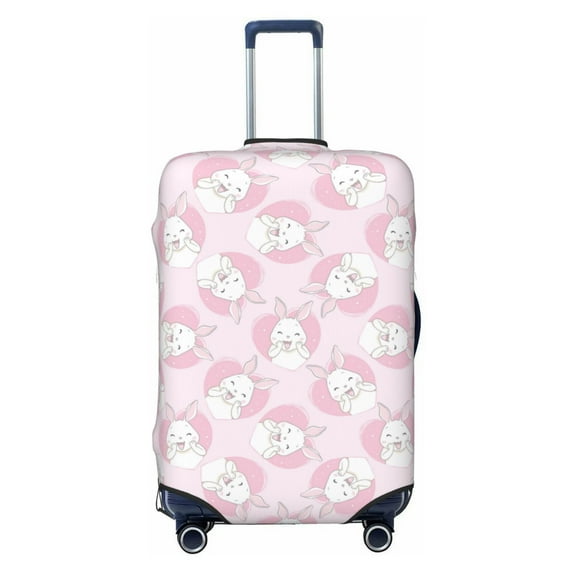 Fotbe Cute Rabbit Luggage Cover Protector,Suitcase Protector,Scratch and Dirt Resistant,Fits 18-32 Inch Luggage-Large