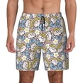 thumbnail image 1 of Fotbe Cute Rabbit Men’s Swim Trunks Quick Dry Swim Shorts Board Shorts with Mesh Lining-3X-Large, 1 of 9