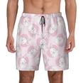 thumbnail image 1 of Fotbe Cute Rabbit Men’s Swim Trunks Quick Dry Swim Shorts Board Shorts with Mesh Lining-Medium, 1 of 9