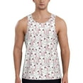 thumbnail image 1 of Fotbe Cute Rabbit Pattern Men's Quick Dry Workout Tank Top Gym Muscle Tee Fitness Bodybuilding Sleeveless T Shirt Breathable Workout Shirt-4X-Large, 1 of 9