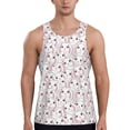 thumbnail image 1 of Fotbe Cute Rabbit Pattern Men's Quick Dry Workout Tank Top Gym Muscle Tee Fitness Bodybuilding Sleeveless T Shirt Breathable Workout Shirt-X-Large, 1 of 1
