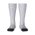 thumbnail image 1 of Fotbe Cute Rabbit print Women's Men's Novelty Crew Socks Cotton Socks Knee High Socks for Walking,Running,Nurses,Pregnancy, 1 of 8