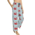 thumbnail image 1 of Fotbe Cute Red Crabs With Nautical Women's Pajama Pants,Sleepwear Pants,Pj Bottoms Drawstring And Pockets-, 1 of 7