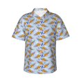 thumbnail image 1 of Fotbe Cute Sloth Hawaiian Shirt for Men Unisex Summer Beach Casual Short Sleeve Cotton Linen Button Down Shirts-Medium, 1 of 9