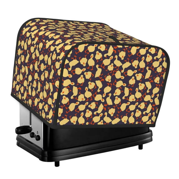 Fotbe Cute Small Farm Birds for Four Slice Toaster Cover, Fingerprint Protector, Super Soft Appliance Cover And Dust Cover,Bread Dust Cover & Fingerprint Protection